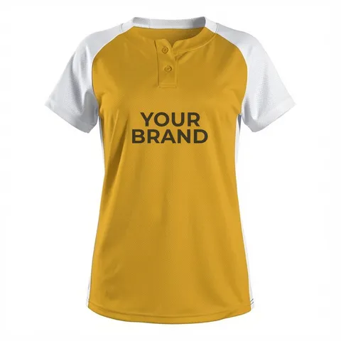 Girls' Two Button Fastpitch Jersey - 522PDWG