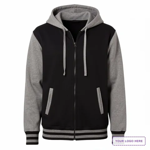 Unisex Heavyweight Varsity Full-Zip Hooded Sweatshirt - IND45UVZ