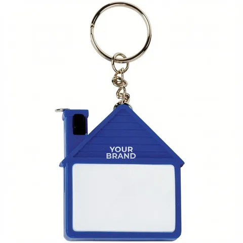 House Tape Measure with Release Button and Key Tag