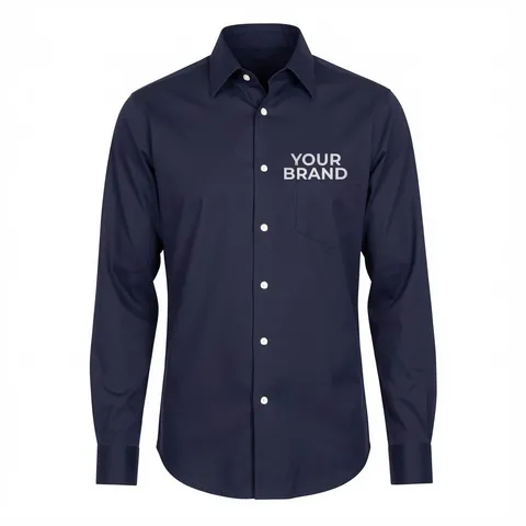 Men's Crown Collection® Solid Stretch Twill Woven Dress Shirt - DG530