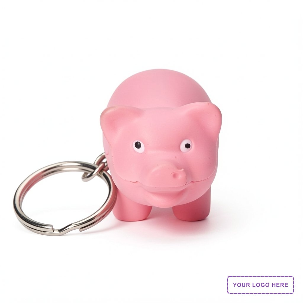 Pig Stress Reliever Key Chain