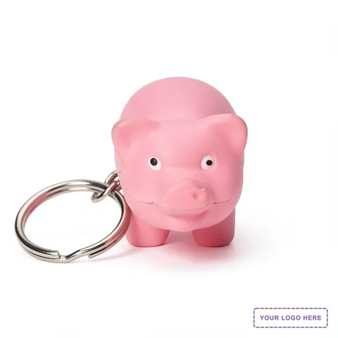 Pig Stress Reliever Key Chain