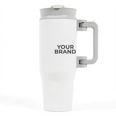 NAYAD® Genesis 40 oz Stainless Steel Double-Wall Vacuum Insulated Mug with Foldable Handle