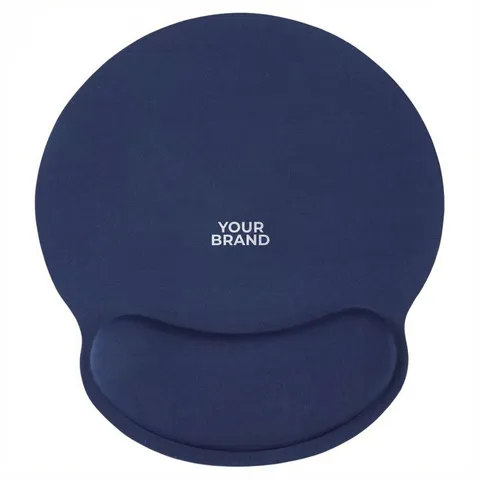 Crest Non-Slip Mouse Pad with Foam Wrist Rest