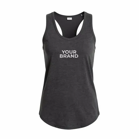 District Women's Perfect Tri Racerback Tank. DM138L