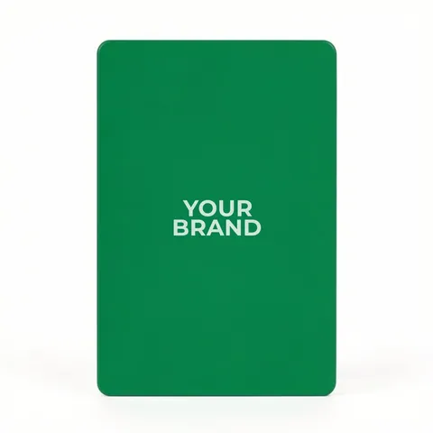 Solid Back Green Poker Size Playing Cards