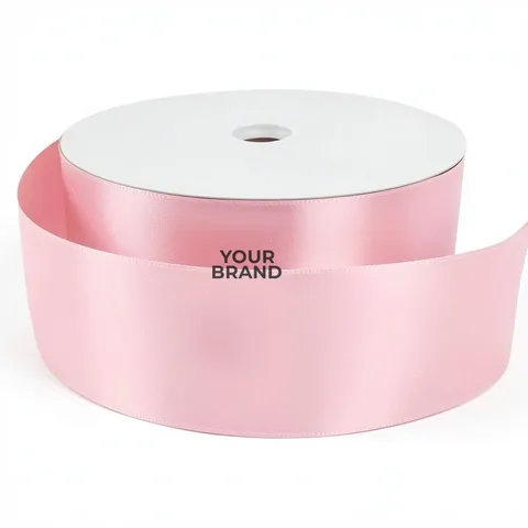 3" Badge Satin Ribbon - 50yd Roll - Foil Print