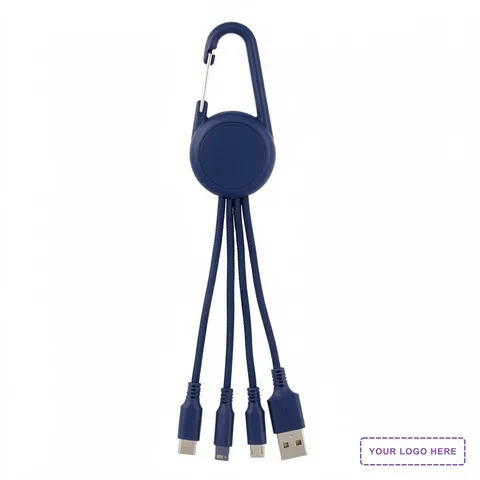 Colorful 3-IN-1 Carabiner Charging Cable