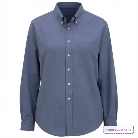Easy Care Oxford Long Sleeve Ladies Shirt