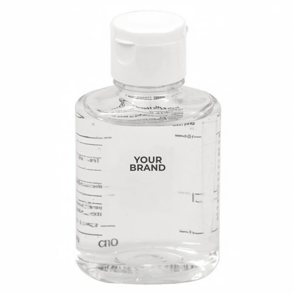 2.0 oz Hand Sanitizer Antibacterial Gel in Flip Top Squeeze Bottle (PhotoImage 4 Color)