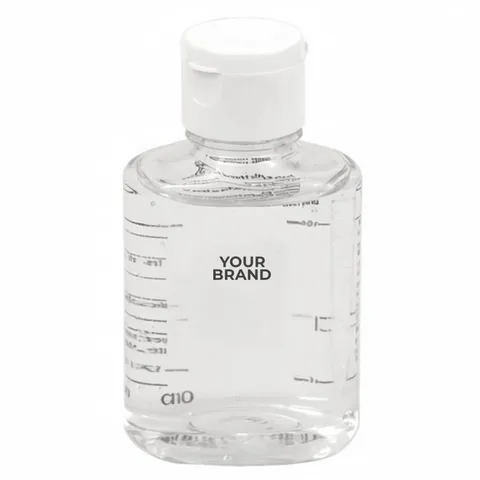 2.0 oz Hand Sanitizer Antibacterial Gel in Flip Top Squeeze Bottle (PhotoImage 4 Color)