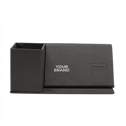 Wireless Charging Desk Organizer With Dry Erase Board