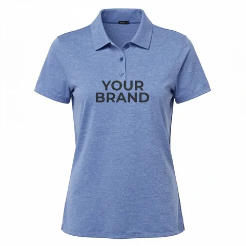 Women's Heathered Polo - A583