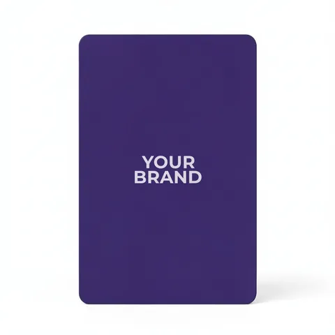 Solid Back Purple Poker Size Playing Cards