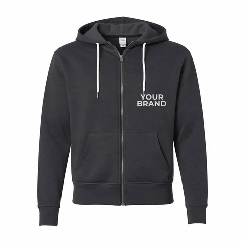 Unisex Lightweight Full-Zip Hooded Sweatshirt - AFX90UNZ