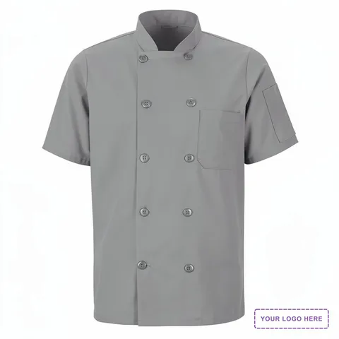 Mimix™ Short Sleeve Chef Coat with OilBlok - 046X