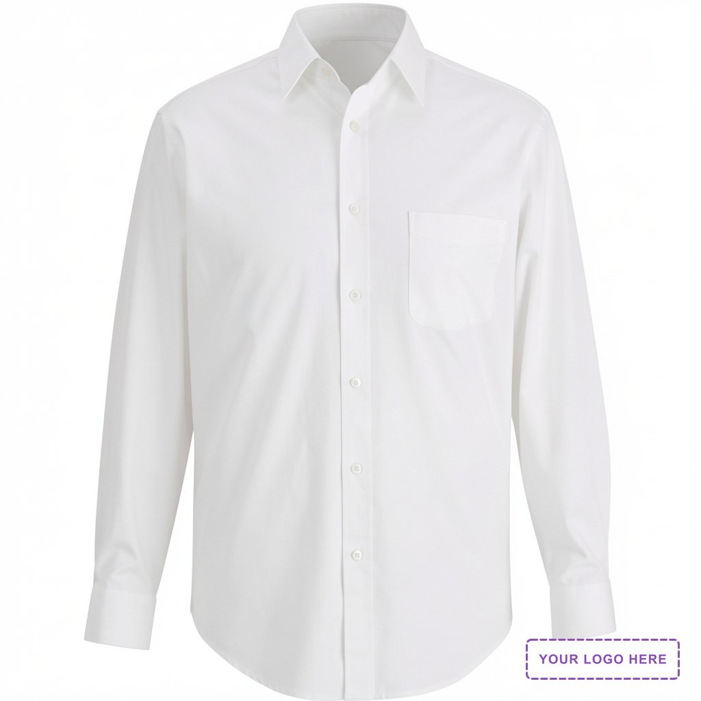Essential Broadcloth Long Sleeve Mens Shirt