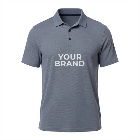 Men's Performance Textured Polo - A2024