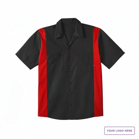 Men's Tall Industrial Colorblocked Short Sleeve Shirt - LS524T