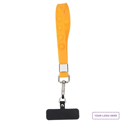 2-in-1 Push Pop Stress Reliever Phone and Keychain Wristlet