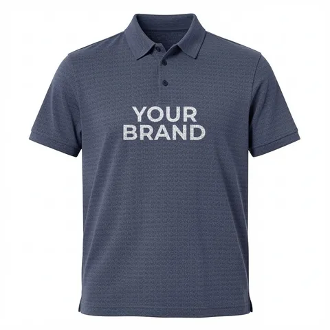 Men's Blended Printed Polo - A702