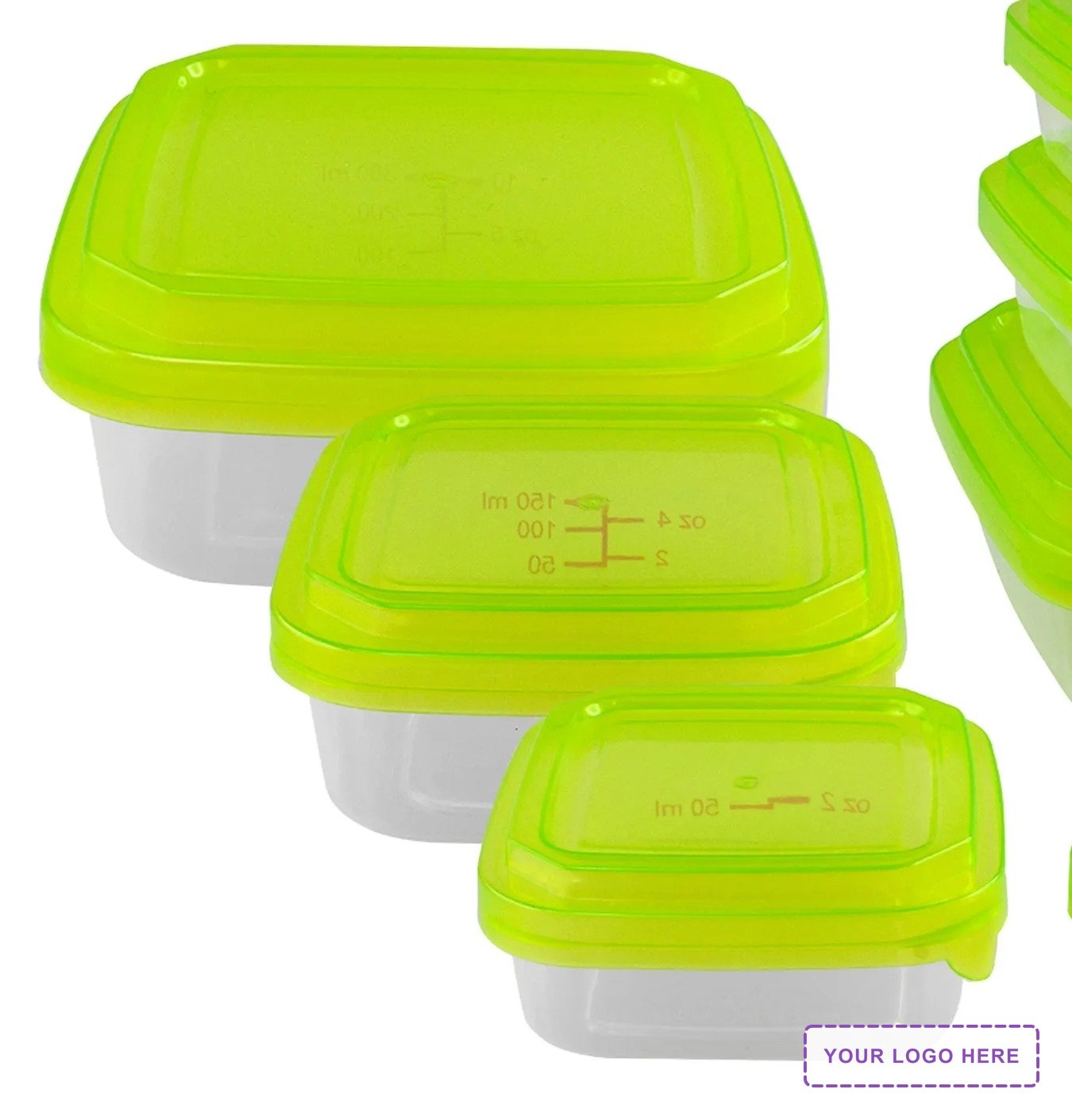 Square Portion Control Containers