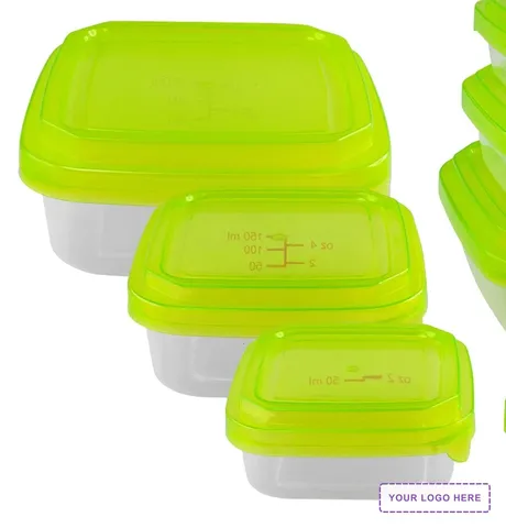 Square Portion Control Containers