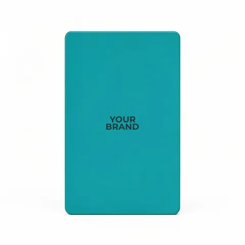 Solid Back Teal Poker Size Playing Cards