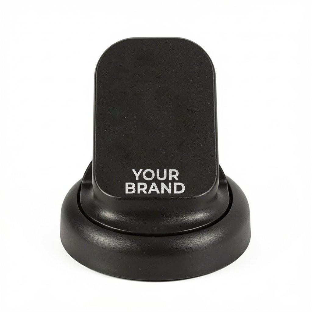 Asana Phone Stand with Built-In Screen Cleaner & Spray