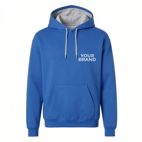 Unisex Powerblend® Contrast Color Hooded Sweatshirt - S7CB0