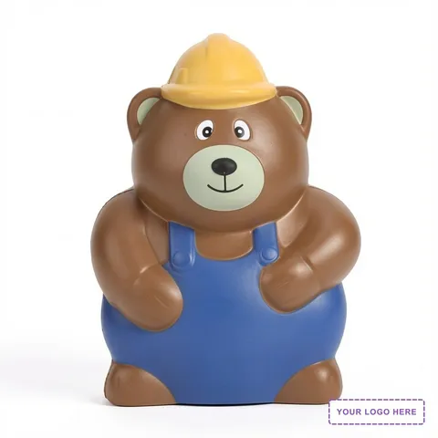 Construction Worker Bear Stress Reliever