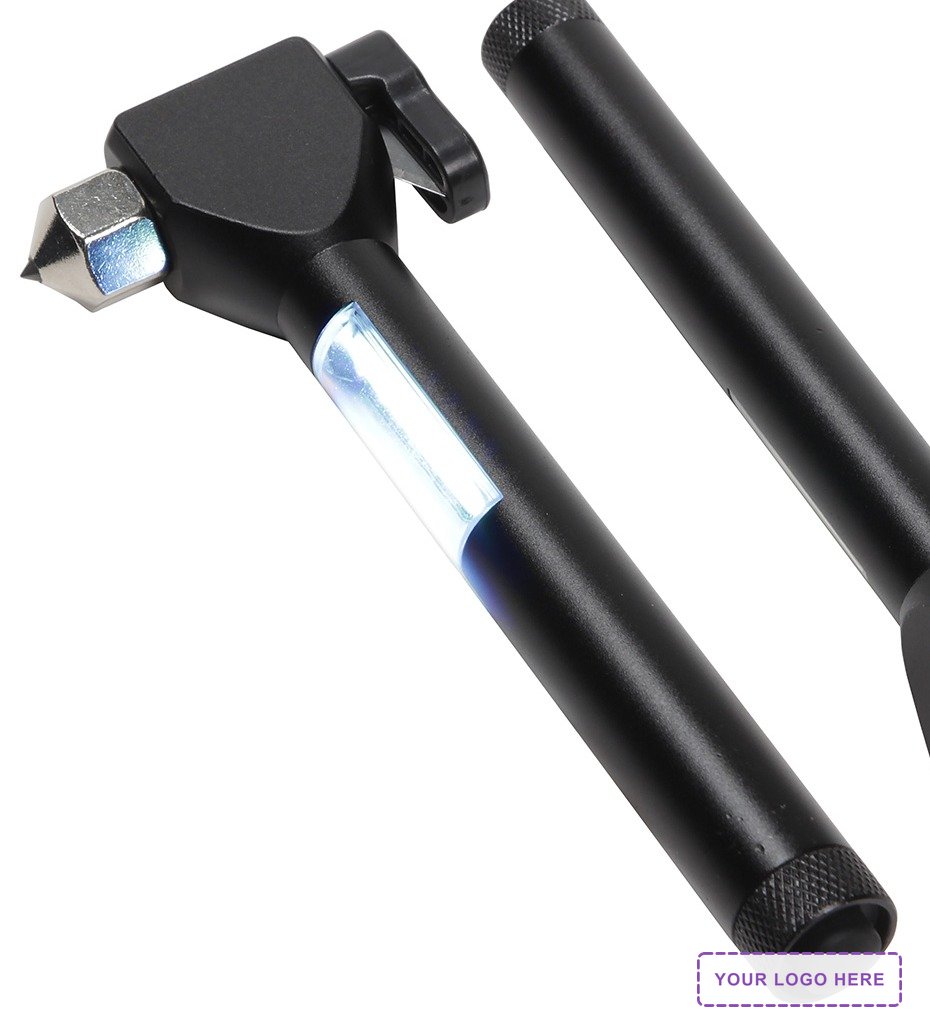 Mini Watchman Flashlight with Escape Hammer