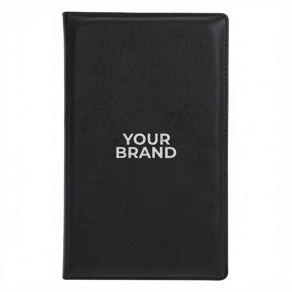 Leather Look Padfolio With Sticky Notes & Flags