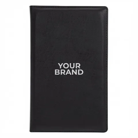 Leather Look Padfolio With Sticky Notes & Flags