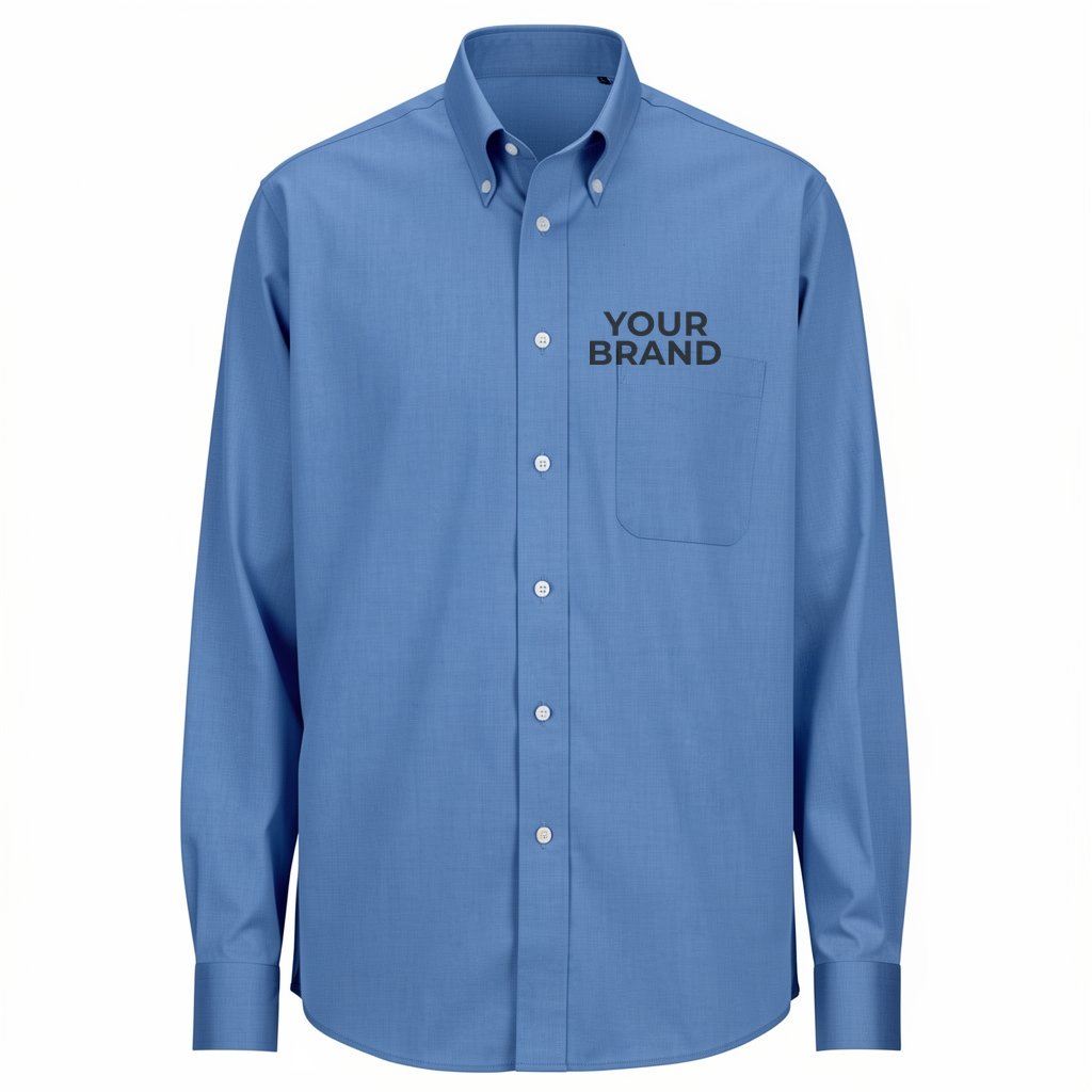 Pinpoint Oxford Long Sleeve Mens Shirt