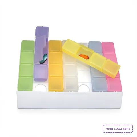Rainbow 24/7 Medicine Tray Organizer