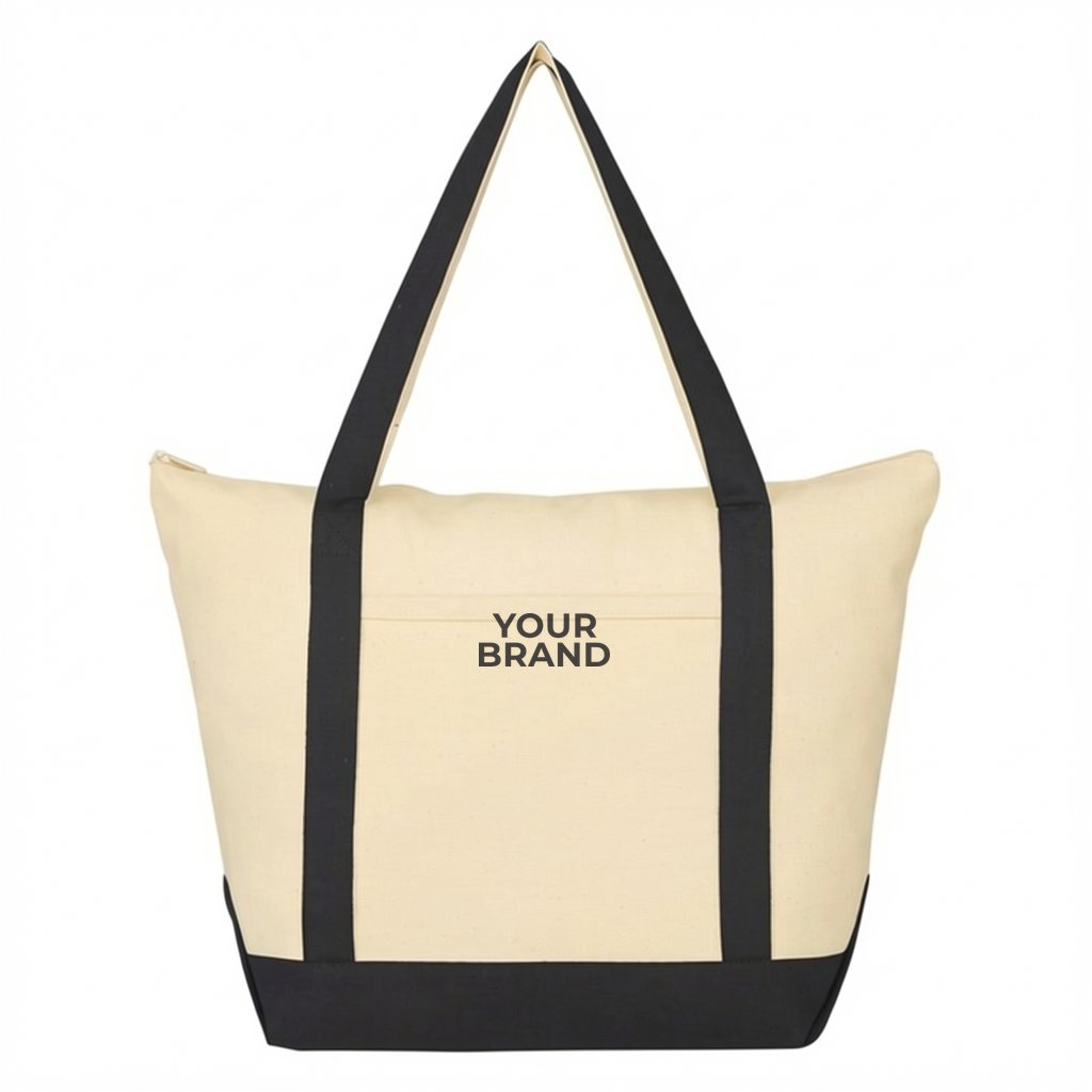 Folksy 12 Oz. Cotton Tote Bag