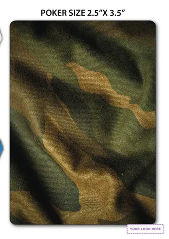 Camouflage Theme Poker Size Playing Cards