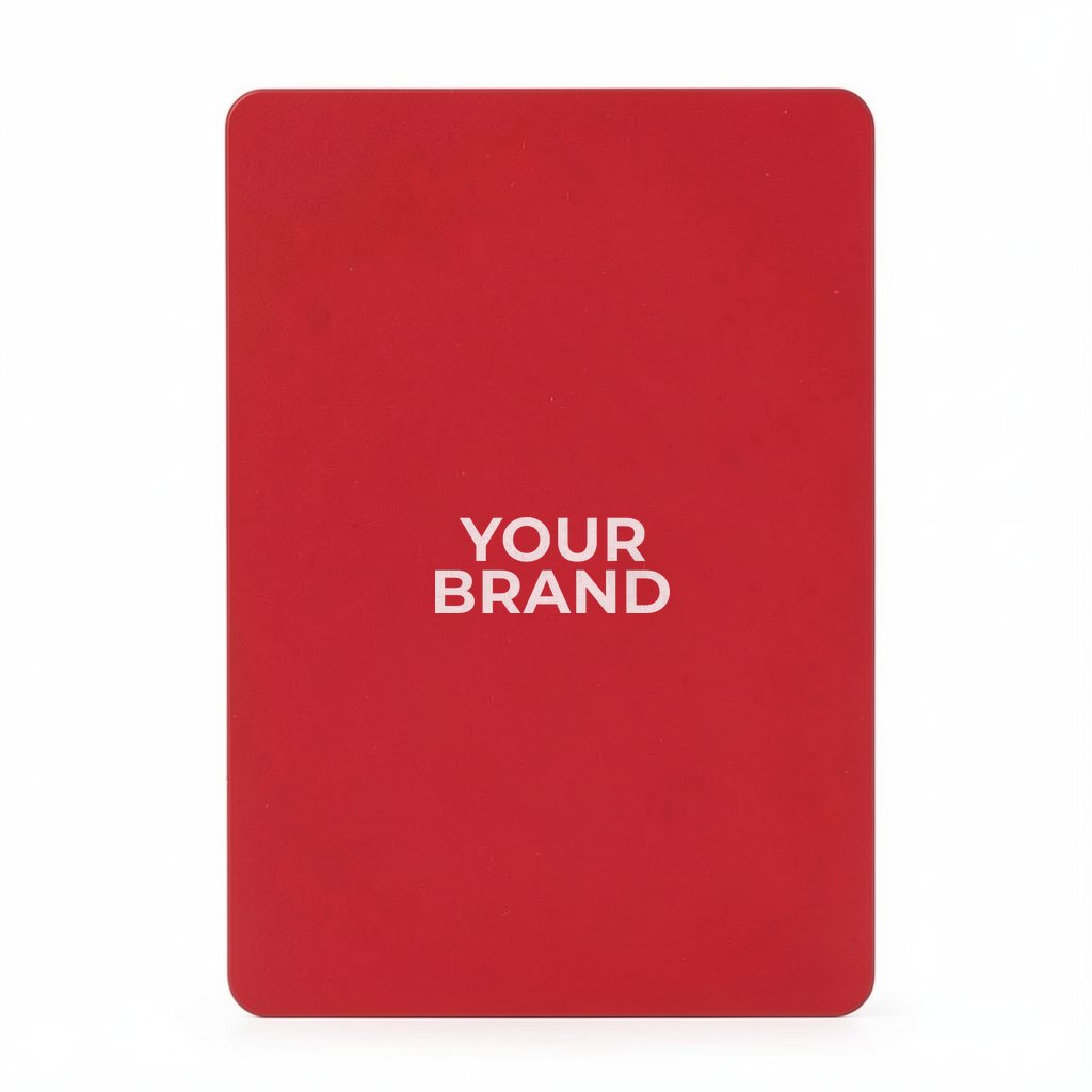 Solid Back Red Poker Size Playing Cards