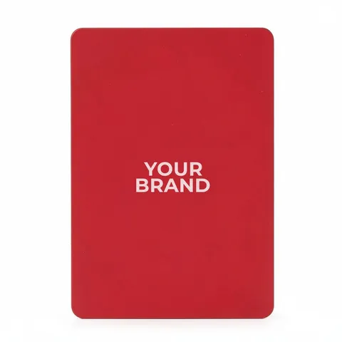 Solid Back Red Poker Size Playing Cards