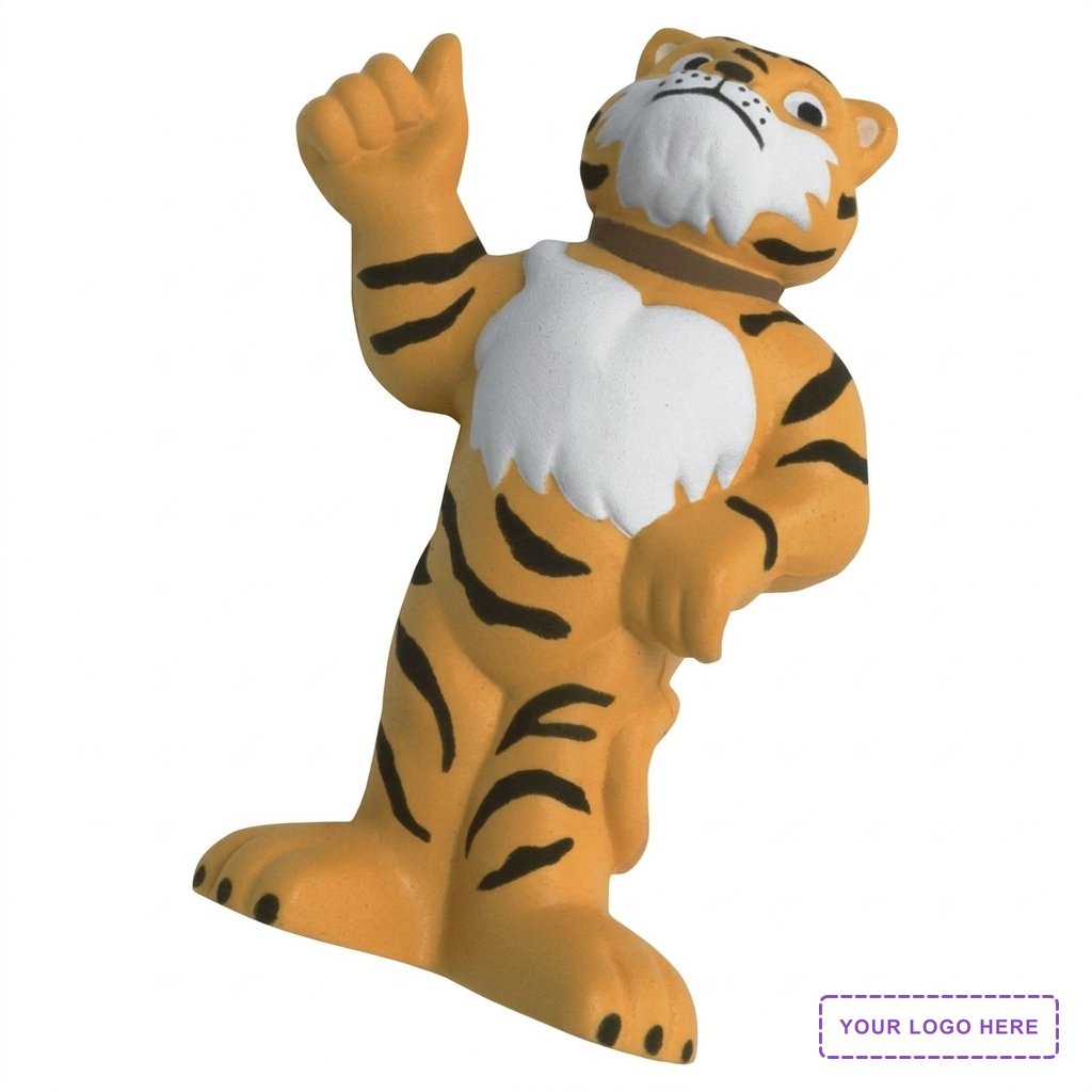 Thumbs Up Tiger Mascot Stress Reliever