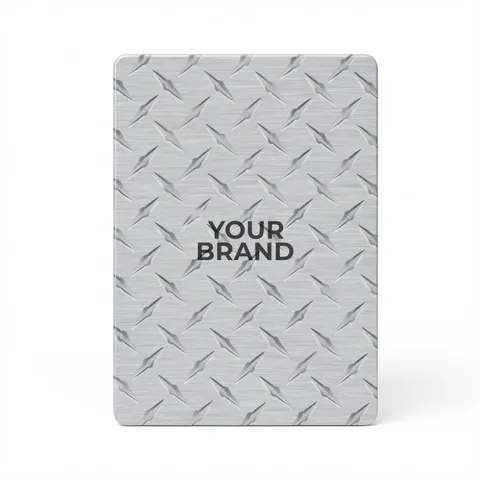 Diamond Plate Poker Size Playing Cards