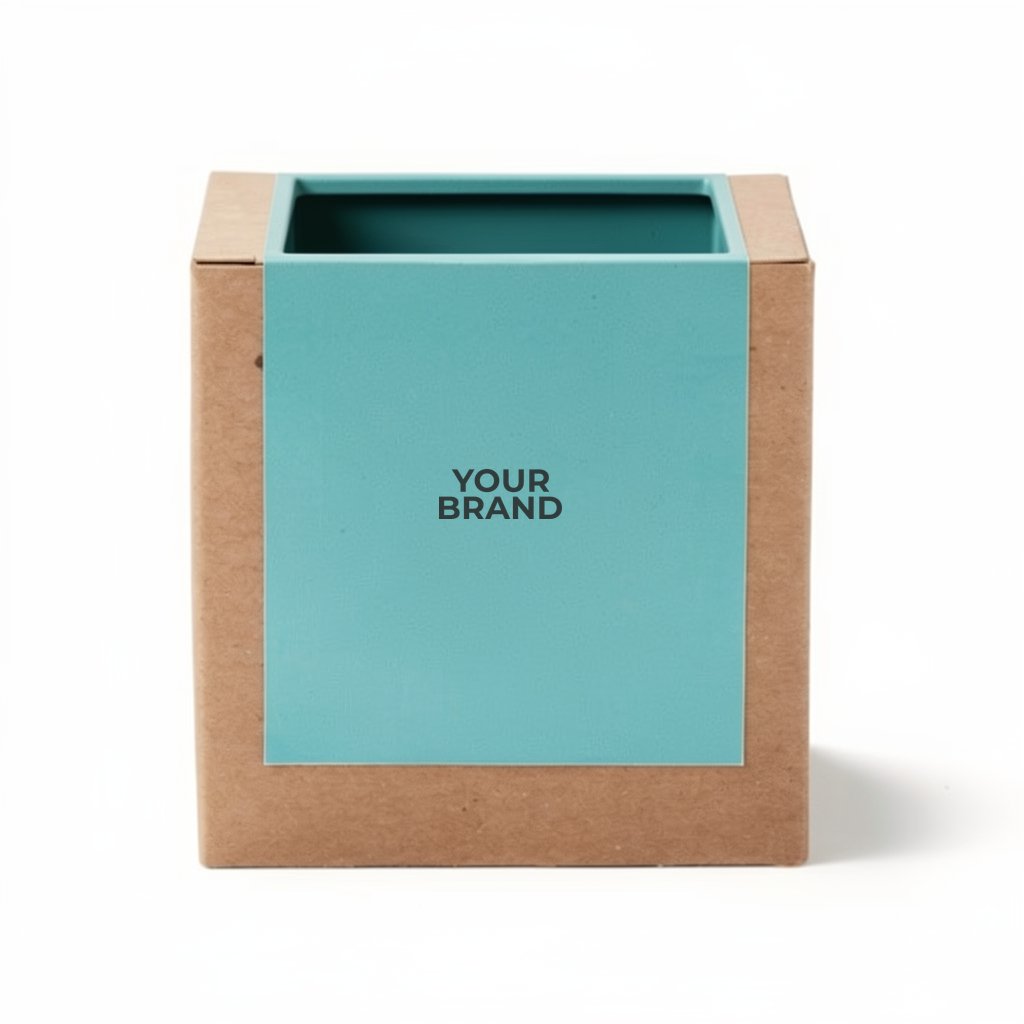 Teal Garden of Hope Planter in Kraft Gift Box