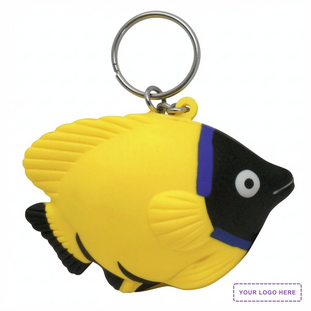 Tropical Fish Stress Reliever Key Chain