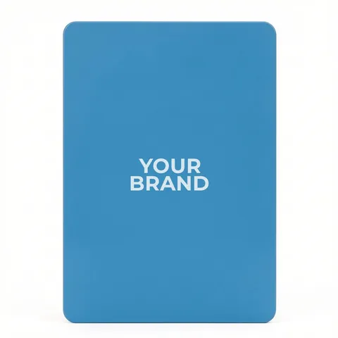 Solid Back Sky Blue Poker Size Playing Cards