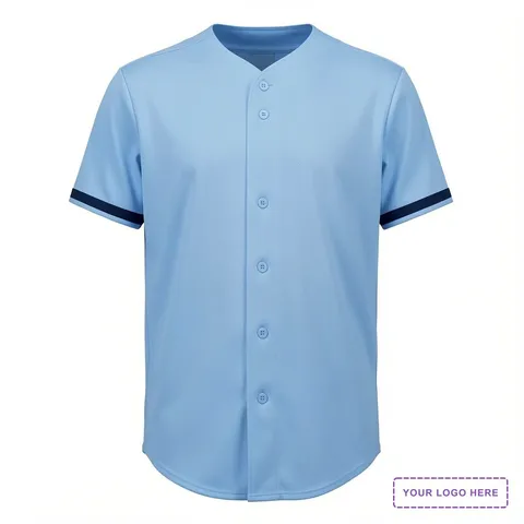 Unisex Full Button Baseball Jersey - 6909