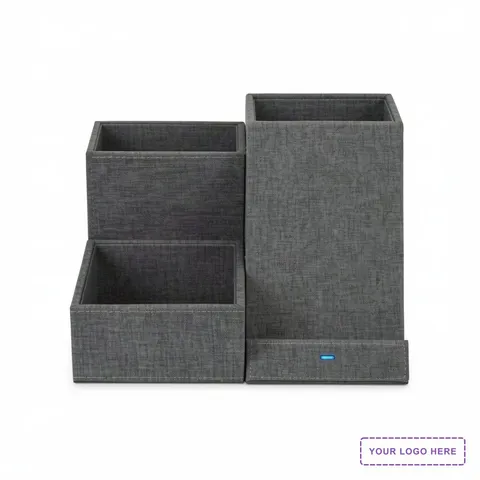 Eden Recycled rPET Wireless Charging Desk Organizer