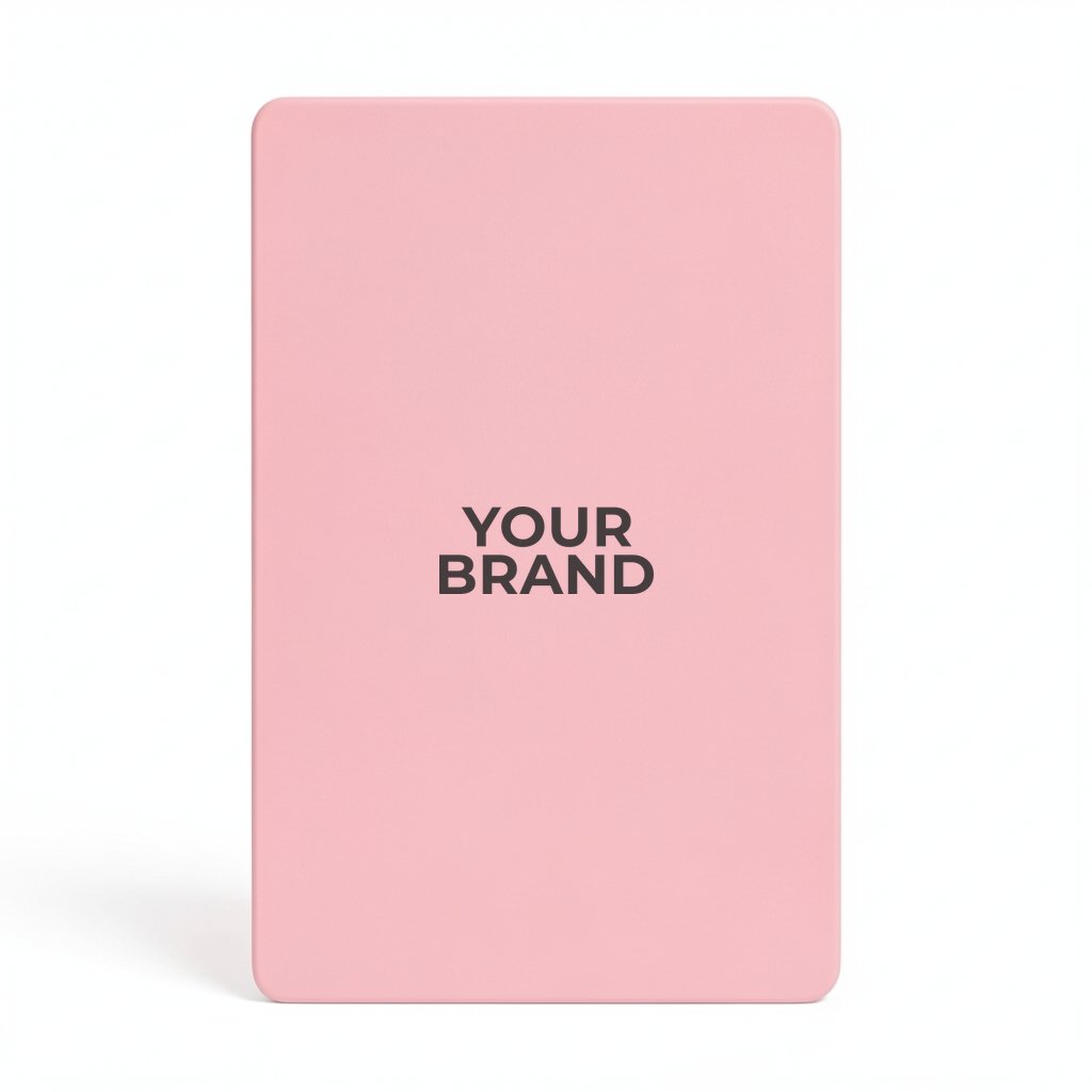 Solid Back Light Pink Poker Size Playing Cards