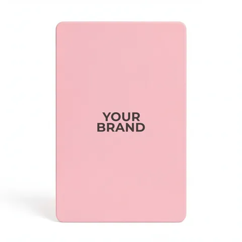 Solid Back Light Pink Poker Size Playing Cards