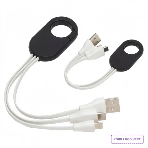 Triad 3-in-1 Charging Cable with Carabiner Clip